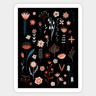 Scandi Wildflowers Of The Summer Sticker